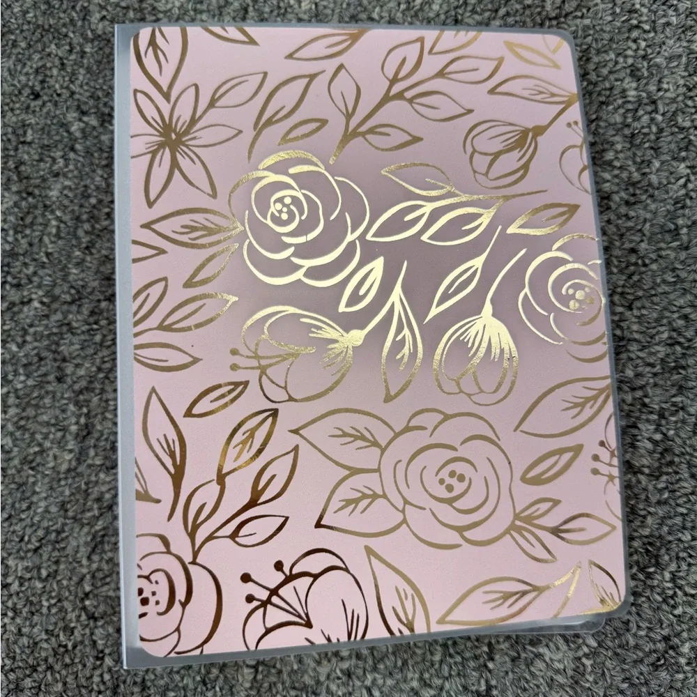 Pink and Gold Floral Photo Album